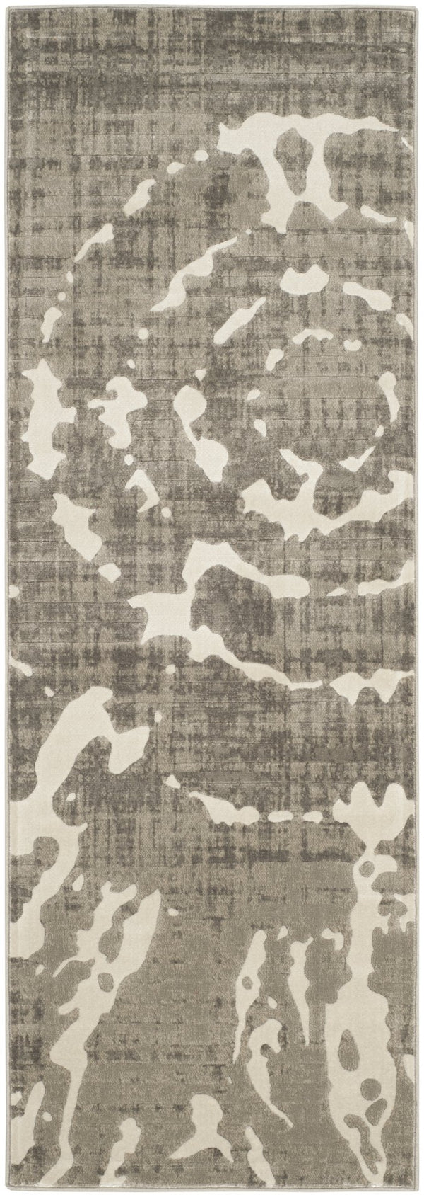 Safavieh Porcello Contemporary Area Rug - Stylish 3' X 5' Design With Abstract Purple Splash For Modern Homes Grey ,Ivory Polypropylene Pile Prl7735e-27