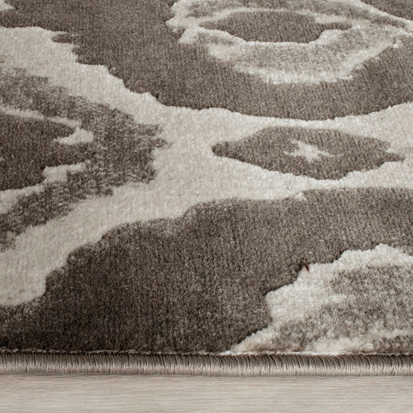 Safavieh Porcello Chic Contemporary Area Rug - Stylish Modern Pattern For Sophisticated Home Decor Ivory ,Dark Grey Polypropylene Pile Prl7736a-3