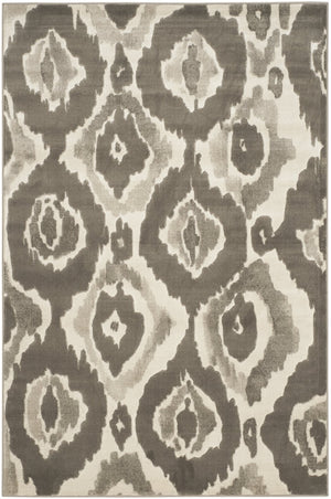 Safavieh Porcello Contemporary Area Rug Runner - Elegant Turkish Craftsmanship For Stylish Hallways & Corridors Ivory ,Dark Grey Polypropylene Pile Prl7736a-4