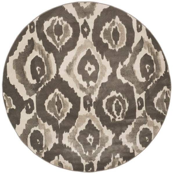 Safavieh Porcello Chic Contemporary Area Rug - Stylish Modern Pattern For Sophisticated Home Decor Ivory ,Dark Grey Polypropylene Pile Prl7736a-3