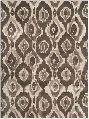 Safavieh Porcello Chic Contemporary Area Rug - Stylish Modern Pattern For Sophisticated Home Decor Ivory ,Dark Grey Polypropylene Pile Prl7736a-3