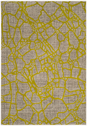 Safavieh Porcello Contemporary Area Rug In Elegant Purple And Grey - Modern Design For Any Room Decor Light Grey ,Green Polypropylene Pile Prl7737g-4