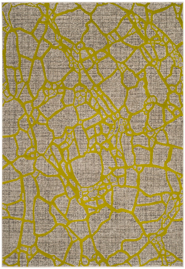 Safavieh Porcello Contemporary Area Rug In Elegant Purple And Grey - Modern Design For Any Room Decor Light Grey ,Green Polypropylene Pile Prl7737g-4