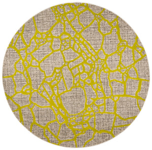 Safavieh Porcello Contemporary Area Rug In Elegant Purple And Grey - Modern Design For Any Room Decor Light Grey ,Green Polypropylene Pile Prl7737g-4