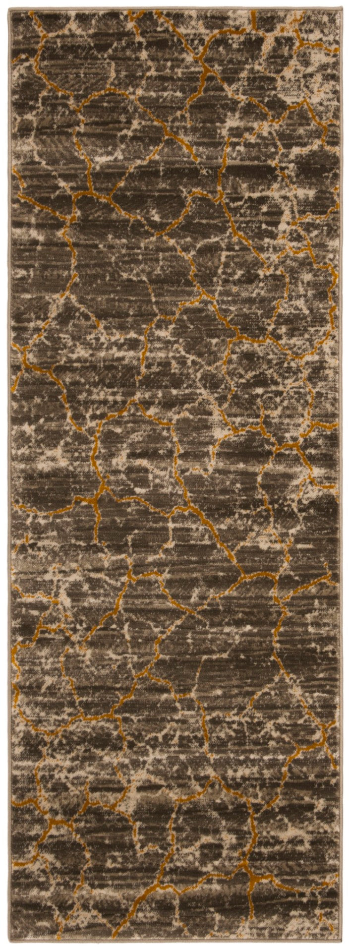 Safavieh Porcello Stunning Geometric Trellis Area Rug - Modern Design With Stain Resistance & Comfort Dark Grey ,Yellow Polypropylene Pile Prl7738c-4
