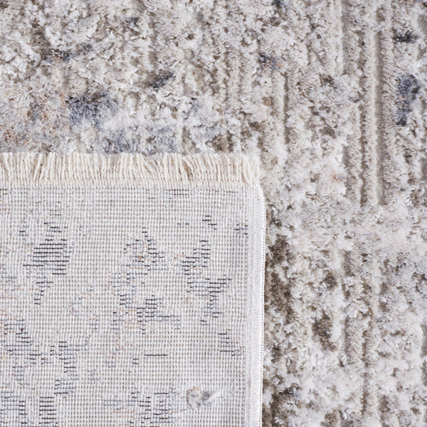 Safavieh Princeton Elegant Transitional Area Rug - Luxurious Distressed Design For Modern & Classic Homes Ivory ,Grey 50% Viscose,50% Polyester Pile Content Prn532a-210