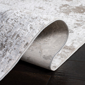 Safavieh Princeton Elegant Transitional Area Rug - Luxurious Distressed Design For Modern & Classic Homes Ivory ,Grey 50% Viscose,50% Polyester Pile Content Prn532a-210