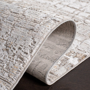 Safavieh Princeton 2'6" X 4' Transitional Accent Rug In Ivory Grey - Luxurious, Durable & Versatile Home Decor Ivory ,Grey 50% Viscose,50% Polyester Pile Content Prn559a-24