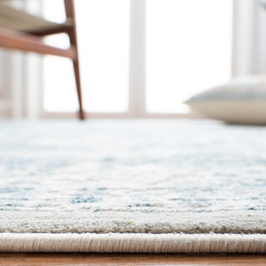 Safavieh Princeton Elegant Area Rug With Luxurious Comfort And Timeless Floral Design For Any Room Decor Blue ,Beige 65% Polyester Pile 12% Cotton 10% Viscose 9.5 % Warp Yarn 3.5%Latex Prn713m-4