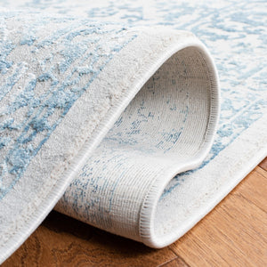 Safavieh Princeton Elegant Area Rug With Luxurious Comfort And Timeless Floral Design For Any Room Decor Blue ,Beige 65% Polyester Pile 12% Cotton 10% Viscose 9.5 % Warp Yarn 3.5%Latex Prn713m-4