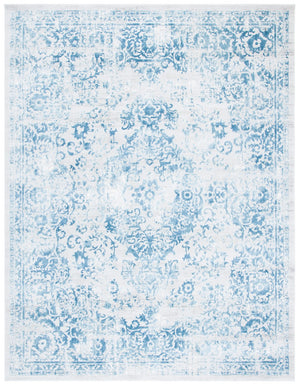 Safavieh Princeton Elegant Area Rug With Luxurious Comfort And Timeless Floral Design For Any Room Decor Blue ,Beige 65% Polyester Pile 12% Cotton 10% Viscose 9.5 % Warp Yarn 3.5%Latex Prn713m-4