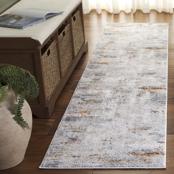 Safavieh Princeton Light Beige/Grey Runner Area Rug - Elegant 2x7 Ft Soft Luxury For High-traffic Spaces Light Beige ,Grey 65% Polyester Pile 12% Cotton 10% Viscose 9.5 % Warp Yarn 3.5%Latex Prn721a-27