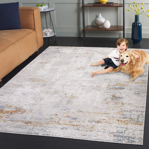 Safavieh Princeton Light Beige/Grey Runner Area Rug - Elegant 2x7 Ft Soft Luxury For High-traffic Spaces Light Beige ,Grey 65% Polyester Pile 12% Cotton 10% Viscose 9.5 % Warp Yarn 3.5%Latex Prn721a-27