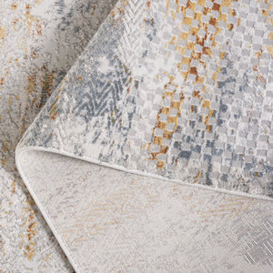 Safavieh Princeton Light Beige/Grey Runner Area Rug - Elegant 2x7 Ft Soft Luxury For High-traffic Spaces Light Beige ,Grey 65% Polyester Pile 12% Cotton 10% Viscose 9.5 % Warp Yarn 3.5%Latex Prn721a-27