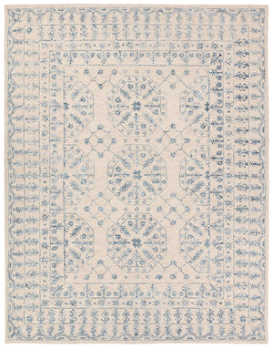 Jaipur Living Province Linde Pro07 Tufted Handmade 100% Wool Traditional Medallion Indoor Rug Ivory, Blue 100% Wool, 100% Cotton Rug160680