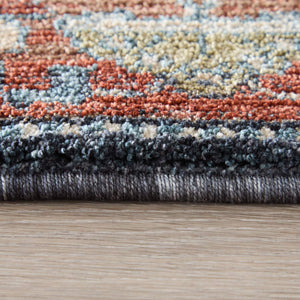Feizy Rugs Pearson Medallion Polyester Area Rug with Plush Pile for Living and Dining Rooms 5' x 7'6" PRS39SGFNVYRSTE70