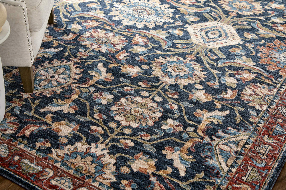 Feizy Rugs Pearson Medallion Polyester Area Rug with Plush Pile for Living and Dining Rooms 5' x 7'6" PRS39SGFNVYRSTE70