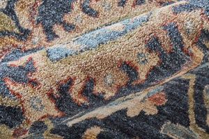 Feizy Rugs Pearson Medallion Polyester Area Rug with Plush Pile for Living and Dining Rooms 5' x 7'6" PRS39SGFNVYRSTE70