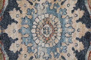 Feizy Rugs Pearson Medallion Polyester Area Rug with Plush Pile for Living and Dining Rooms 5' x 7'6" PRS39SGFNVYRSTE70