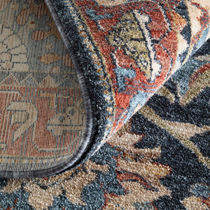 Feizy Rugs Pearson Medallion Polyester Area Rug with Plush Pile for Living and Dining Rooms 5' x 7'6" PRS39SGFNVYRSTE70