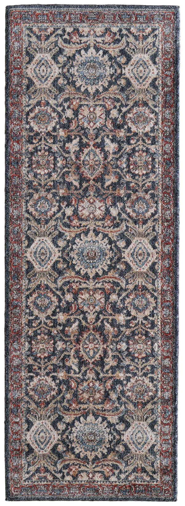 Feizy Rugs Pearson Medallion Polyester Area Rug with Plush Pile for Living and Dining Rooms 2'6" x 7'3" PRS39SGFNVYRSTI02