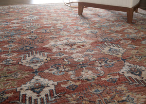 Feizy Rugs Pearson Persian Medallion Polyester Area Rug for Living or Dining Room Spaces 5' x 7'6" PRS39SKFRST000E70