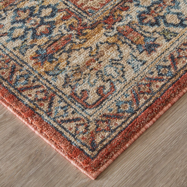 Feizy Rugs Pearson Persian Medallion Polyester Area Rug for Living or Dining Room Spaces 5' x 7'6" PRS39SKFRST000E70