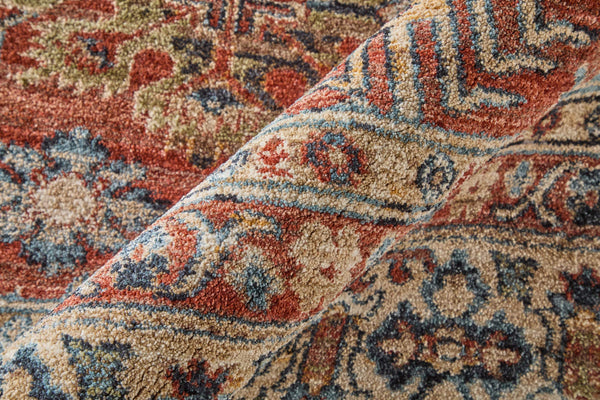Feizy Rugs Pearson Persian Medallion Polyester Area Rug for Living or Dining Room Spaces 5' x 7'6" PRS39SKFRST000E70