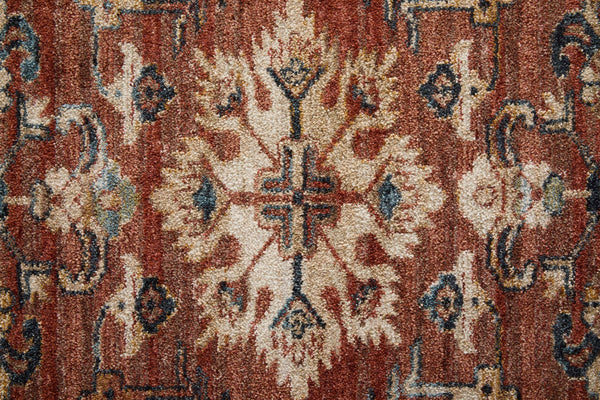 Feizy Rugs Pearson Persian Medallion Polyester Area Rug for Living or Dining Room Spaces 5' x 7'6" PRS39SKFRST000E70