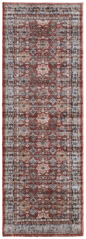 Feizy Rugs Pearson Persian Medallion Polyester Area Rug for Living or Dining Room Spaces 2'6" x 7'3" PRS39SKFRST000I02