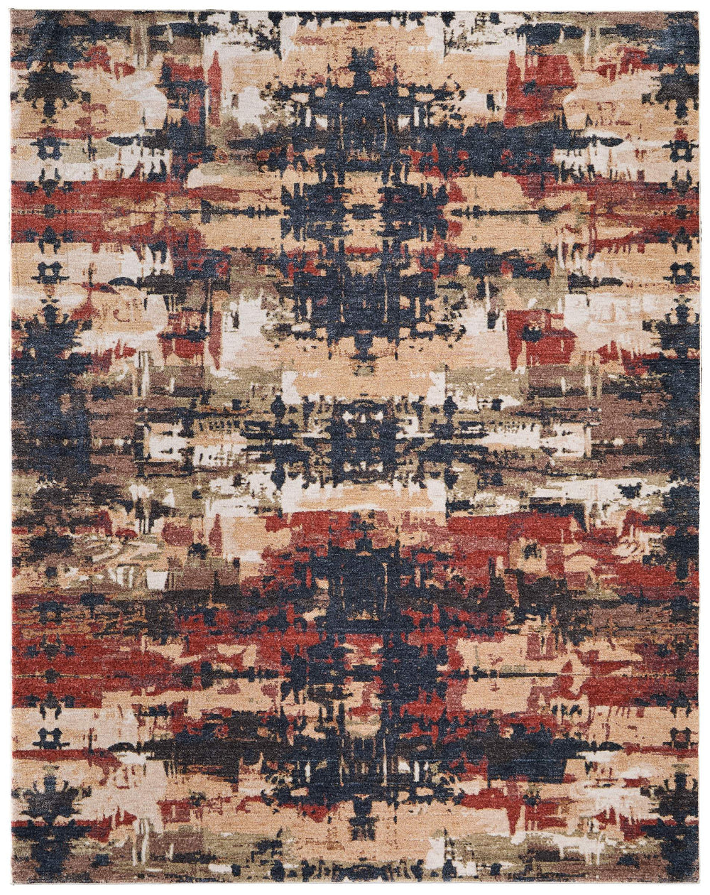 Feizy Rugs Pearson Abstract Turkish Power-Loomed Polyester Area Rug for Living or Dining Rooms 5' x 7'6" PRS39SQFDBLRSTE70