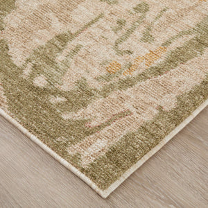 Feizy Rugs Pearson Abstract Polyester Area Rug Turkish Woven Plush Pile for Living or Bedroom 5' x 7'6" PRS39SRFBGEGRNE70