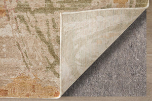 Feizy Rugs Pearson Abstract Polyester Area Rug Turkish Woven Plush Pile for Living or Bedroom 5' x 7'6" PRS39SRFBGEGRNE70