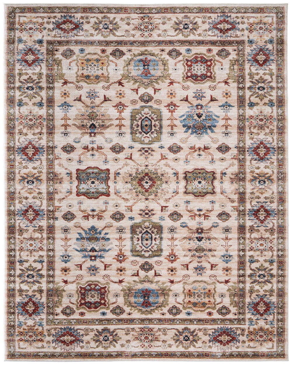 Feizy Rugs Pearson Oriental Medallion Area Rug with Plush Pile for Dining and Living Rooms 2'6" x 7'3" PRS39SUFBGEBGEI02