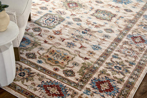 Feizy Rugs Pearson Oriental Medallion Area Rug with Plush Pile for Dining and Living Rooms 5' x 7'6" PRS39SUFBGEBGEE70