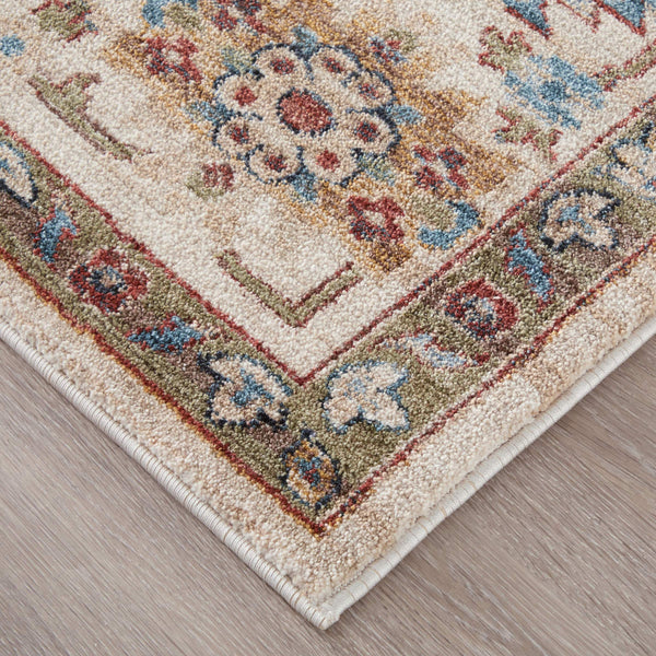 Feizy Rugs Pearson Oriental Medallion Area Rug with Plush Pile for Dining and Living Rooms 5' x 7'6" PRS39SUFBGEBGEE70