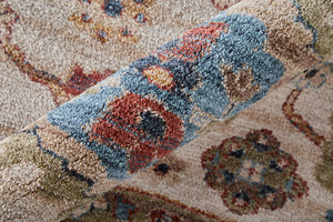 Feizy Rugs Pearson Oriental Medallion Area Rug with Plush Pile for Dining and Living Rooms 5' x 7'6" PRS39SUFBGEBGEE70