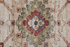 Feizy Rugs Pearson Oriental Medallion Area Rug with Plush Pile for Dining and Living Rooms 5' x 7'6" PRS39SUFBGEBGEE70