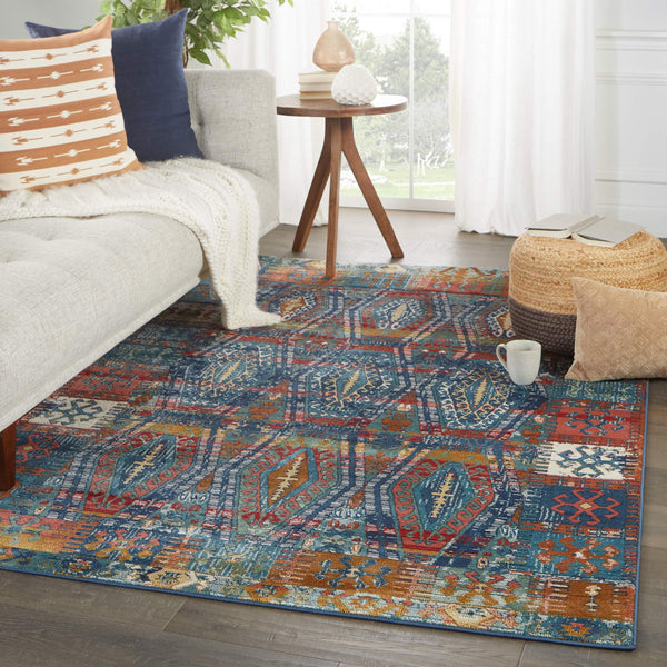 Jaipur Living Vibe by Jaipur Living Prisma Tribal Lattice Polypropylene Rug for High Traffic Rooms 8'10" x 11'9" RUG148498