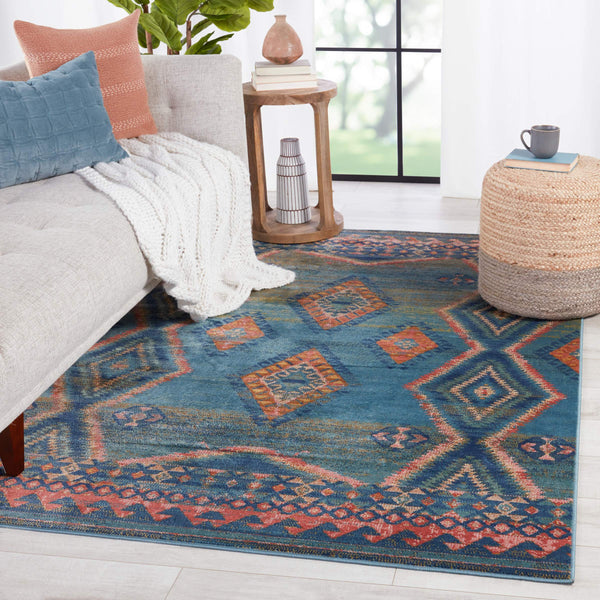 Jaipur Living Vibe by Jaipur Living Jumelle Geometric Medallion Polypropylene Rug for Room 8'10"X11'9" RUG151047