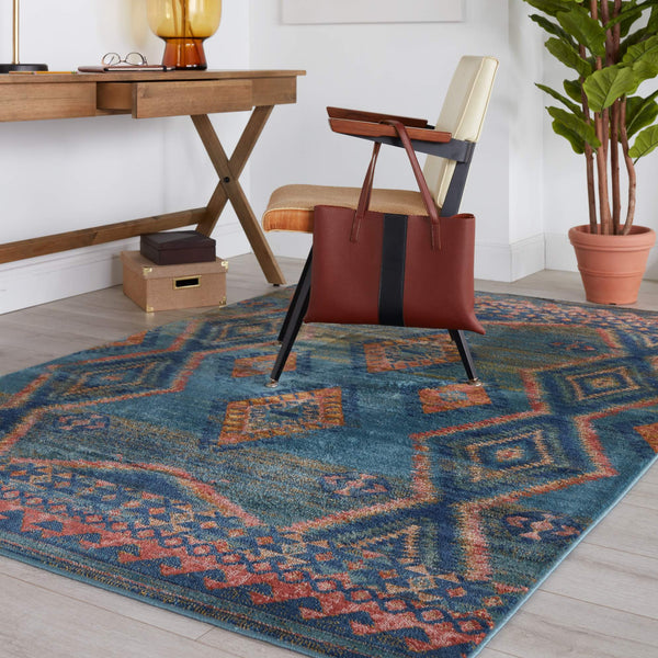 Jaipur Living Vibe by Jaipur Living Jumelle Geometric Medallion Polypropylene Rug for Room 8'10"X11'9" RUG151047