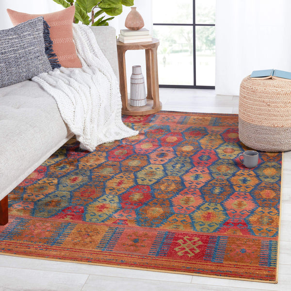 Jaipur Living Vibe by Jaipur Living Eaven Geometric Tribal Polypropylene Rug for Dining Rooms 7'6"X9'6" RUG151052