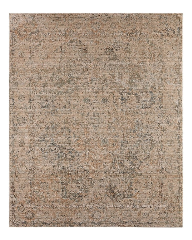 Jaipur Living Jaipur Emery Vintage-Inspired Gray Blue Rug With High-Low Pile, Power-Loomed Durability For Homes 6'X9' RUG164925