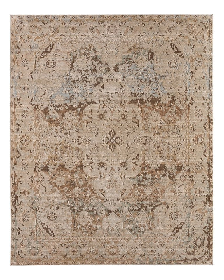 Jaipur Living Jaipur Xaviera Powerloomed Vintage-Inspired Gray Multicolor Runner Rug With Low Pile And Sheen 3'1"X9' RNR RUG164931