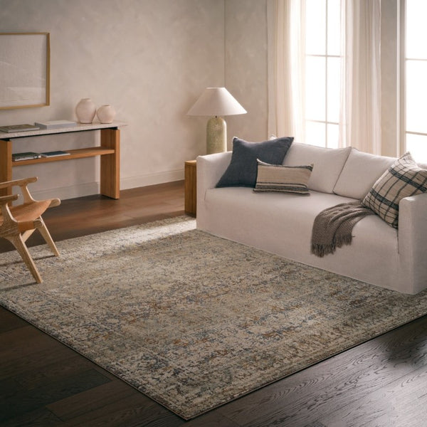 Jaipur Living Jaipur Caelena Vintage-Inspired Powerloomed Area Rug With Subtle Sheen, Low-Pile Durability 6'X9' RUG164939