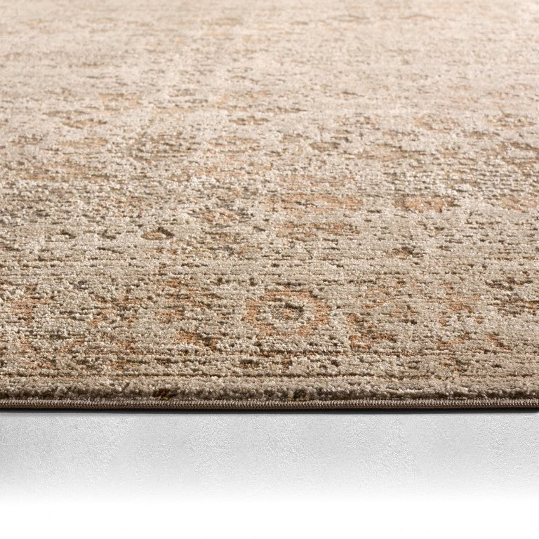 Jaipur Living Jaipur Rosealyn Powerloomed Runner Rug — Vintage-Inspired Gray & Yellow Distressed Low-Pile Durability 2'2"X12' RNR RUG165635