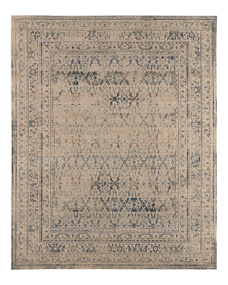 Jaipur Living Jaipur Kaia Powerloomed Vintage-Inspired Blue Gray Area Rug With Low Pile, Subtle Sheen & Durable Care 3'1"X5' RUG164951
