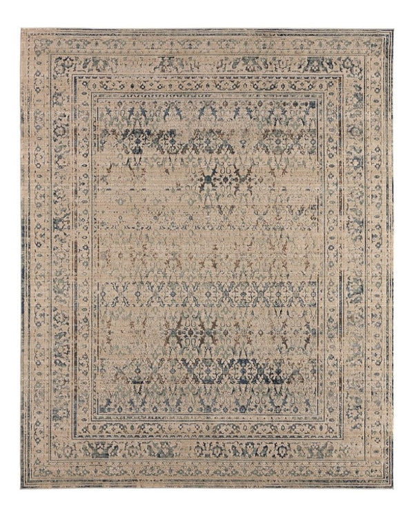 Jaipur Living Jaipur Kaia Powerloomed Vintage-Inspired Blue Gray Area Rug With Low Pile, Subtle Sheen & Durable Care 3'1"X5' RUG164951