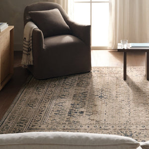 Jaipur Living Jaipur Kaia Powerloomed Vintage-Inspired Blue Gray Area Rug With Low Pile, Subtle Sheen & Durable Care 3'1"X5' RUG164951