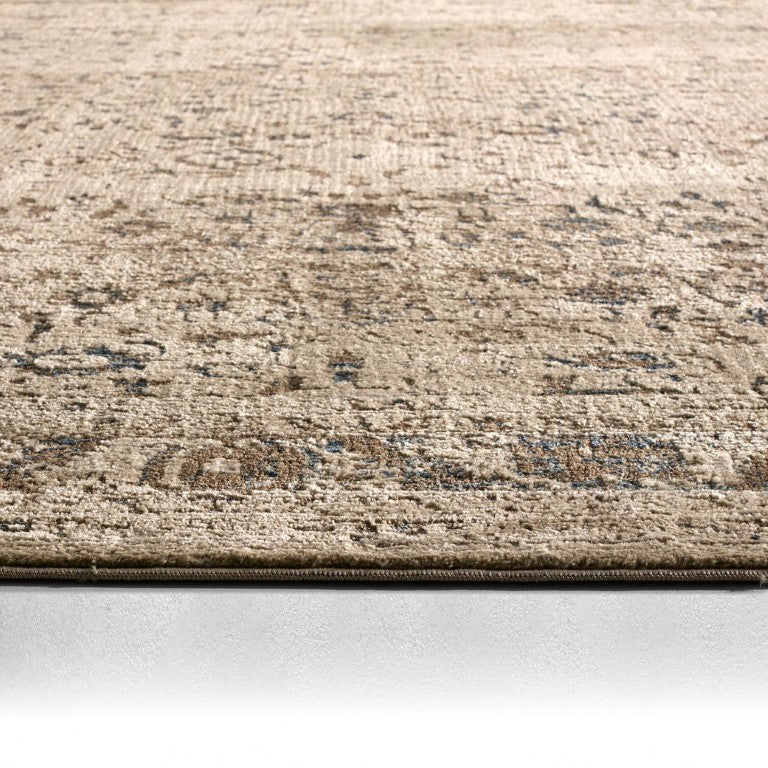 Jaipur Living Jaipur Noelle Powerloomed Gray Runner Rug With Vintage Motif, Low Pile & Subtle Sheen For Hallways 2'2"X12' RNR RUG165639
